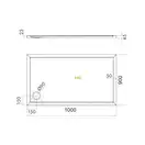 піддон Omnires Merton 90x100 (MERTON90/100/PBP)