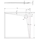піддон Omnires Stone 80x80 (STONE80/KBL)