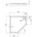 Qtap Diamond Душовий піддон 90x90x12 см, білий (309912) (DIAMOND309912)
