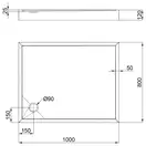 Qtap Tern Душовий піддон 100x80x12 см, білий (TERN301812C)