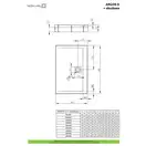 Душовий піддон зі з'ємною панеллю Argos D 160x90 см, RADAWAY (4ADN916-02)