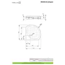 Radaway Rodos B Compact Душовий піддон, білий (4D99155-03)