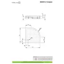 Radaway Rodos A Compact Душовий піддон, білий (4P88155-03)