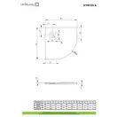 Душовий піддон Kyntos A 100x100 см white, RADAWAY (HKA100100-04)