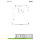 Radaway Kyntos C Душовий піддон 90x90 см, білий (HKC9090-04)
