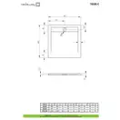 Radaway Teos C Душовий піддон 90x90 см, чорний (HTC9090-54)