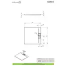 Душовий піддон Giaros C 100x100 см, RADAWAY (M3GRC1010)