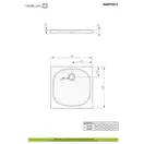 Душовий піддон Zantos C 90x90 см, RADAWAY (M3ZNC9090-06)