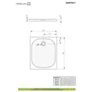 Душовий піддон Zantos F 100x80 см, RADAWAY (M3ZNF1080-06)