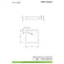 Radaway Siros C Compact Душовий піддон 80x80 см, білий (SBC8817-2)