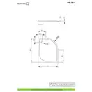 Radaway Delos E Душовий піддон 90x80 см, лівий (SDE9080-01L)