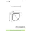 Душовий піддон Doros A 80x80 см, RADAWAY (SDRA8080-01)