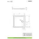 Душовий піддон Doros C 80x80 см, RADAWAY (SDRC8080-01)