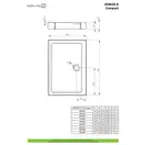 Radaway Doros D Compact Душовий піддон 110x90, білий (SDRD1190-05)