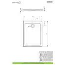 Radaway Doros F Душовий піддон 100x80 см, білий (SDRF1080-01)
