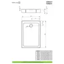 Radaway Doros F Compact Душовий піддон 100x80 см, білий (SDRFP1080-05)