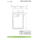 Radaway Doros F Compact Душовий піддон, антрацит (SDRFP1290-05-64S)
