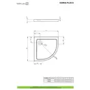 Душовий піддон Doros Plus A 80x80 см, RADAWAY (SDRPA8080-01)