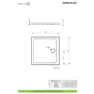 Душовий піддон Doros Plus C 90x90 см, RADAWAY (SDRPC9090-01)