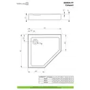 Radaway Doros PT Compact Душовий піддон, білий (SDRPT1010-05)