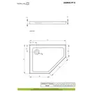 Душовий піддон Doros PT E 100x90 см правий, RADAWAY (SDRPT1090-01R)