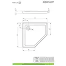 Radaway Doros Plus PT Піддон душовий, 90x90 см (SDRPTP9090-01)