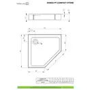 Radaway Doros PT Compact Піддон, 90x90, білий (SDRPTP9090-05-04S)