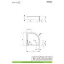 Radaway Indos A Душовий піддон 80x80 см, білий (SIA8080-01)
