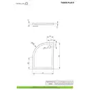 Душовий піддон Tasos Plus E 100x80 см правий, RADAWAY (STE1086-30R)