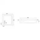 Душевой поддон REA SAVOY 80X80 WHITE (REA-K1906)