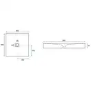 Душевой поддон REA ROCK 90X90 BLACK (REA-K4581)