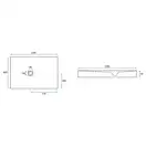 Душевой поддон REA ROCK 80X120 GREY (REA-K4583)