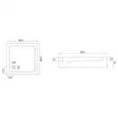 Душевой поддон REA SAVOY 80X80 BLACK (REA-K4804)