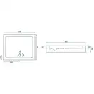 Душевой поддон REA SAVOY 80X100 WHITE (REA-K5332)