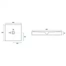 Душевой поддон REA ROCK 90X90 WHITE (REA-K5580)