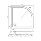 Snail Душовий піддон «Жасмін» 1000/R550 Льняний Т309 (135T309)