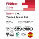 Ламінована підлога 3AK Toasted Selena Oak Supreme 1310х240х8 мм Finsa ІСПАНІЯ (40857476)