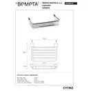 146208132 Поличка для мила Bemeta Чехія (146208132)