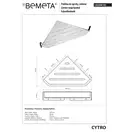 Поличка 146208192 Cytro  для мила, кутова, нержавійка блиск Bemeta Чехія