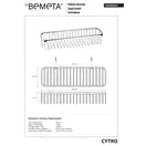 146208252 Cytro: Поличка для мила 400 мм Bemeta Чехія (146208252)