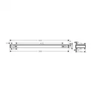 Полочка для душа Hansgrohe Rainfinity Shelf 500 (цвет - шлифованный чёрный хром) 26844340