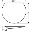 Поличка Hansgrohe WallStoris 20,0x16,9x3,9 см, Matt Black (27915670)