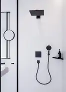 Угловая полка Hansgrohe AddStoris, чёрный матовый (41741670) фото 5 Aquada.com.ua