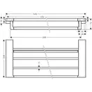 Поличка для рушників з власником Hansgrohe AddStoris, Brushed Bronze (41751140)