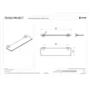 Поличка скляна Sonia Tecnoproject 500х50х135 мм, White (176878)