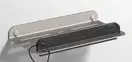 Полиця зі скребком Sonia Quick Aluminium Steel 300х51х151 мм, полірована сталь (185573)