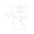 Artceram Blend Умывальник подвесной, белый (BLL006 01; 00)