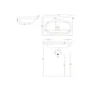 Умивальник підвісний Artceram Blend 71х45 (BLL007 01; 00)