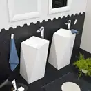 Умивальник окремо стоячий Artceram Sharp, 50x50 (OSL008 01; 00)