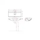 Умивальник підвісний Artceram The One, 90x40 (THL002 05; 00) (THL002 05;00)